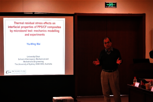 澳大利亚悉尼大学Yiu-Wing Mai（米耀荣）教授作邀请报告